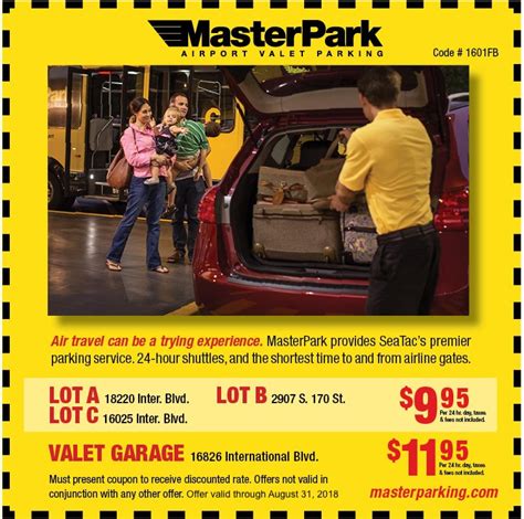 Parking revenue supports and funds the airport's operating and capital budgets, including its current suite of Upgrade SEA. . Masterpark coupons
